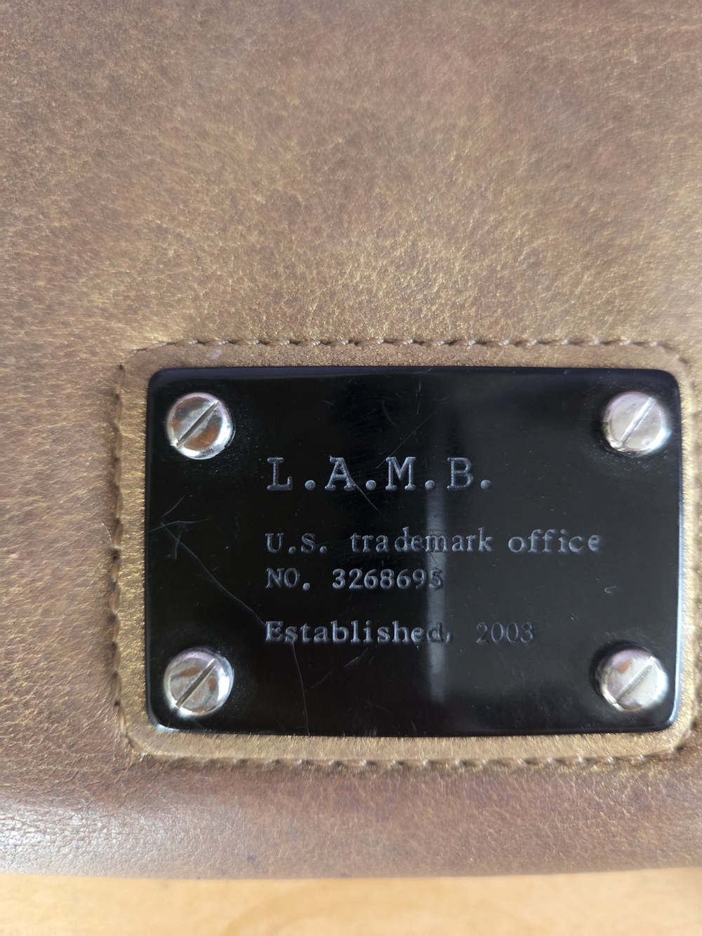 L.A.M.B. Gold Wallet